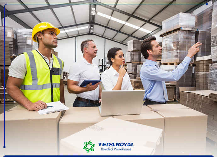 Warehouse management tasks for teda royal company